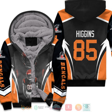 Nfl Cincinnati Bengals Tee Higgins 85 Afc Championship 2022 Black Fleece Hoodie - Hot Sale 2024