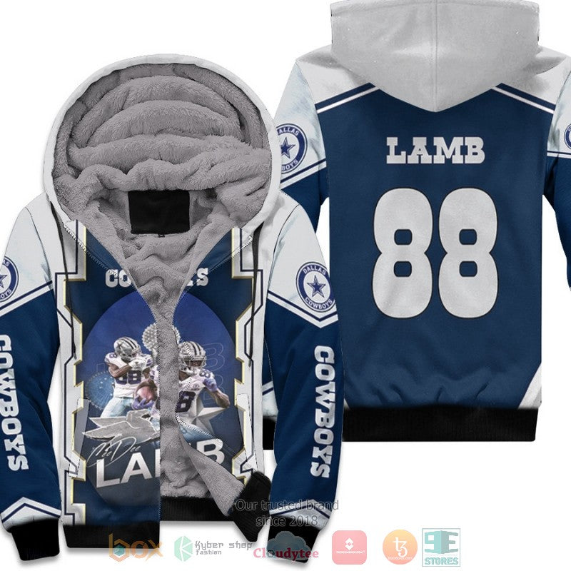 Nfl Dallas Cowboys Ceedee Lamb 88 White Fleece Hoodie - Hot Sale 2024