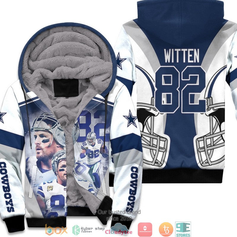 Nfl Dallas Cowboys Jason Witten 82 White 3D Fleece Hoodie - Hot Sale 2024