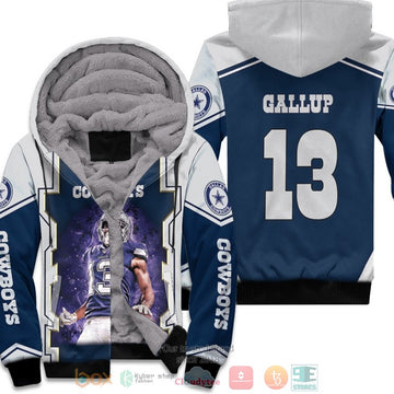 Nfl Dallas Cowboys Michael Gallup 13 Dark Blue Fleece Hoodie - Hot Sale 2024