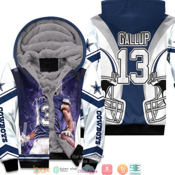 Nfl Dallas Cowboys Michael Gallup 13 Nfl Team White 3D Fleece Hoodie - Hot Sale 2024