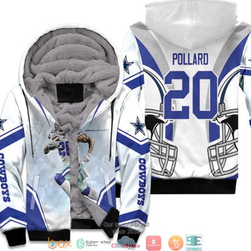 Nfl Dallas Cowboys Tony Pollard 20 Team White 3D Fleece Hoodie - Hot Sale 2024