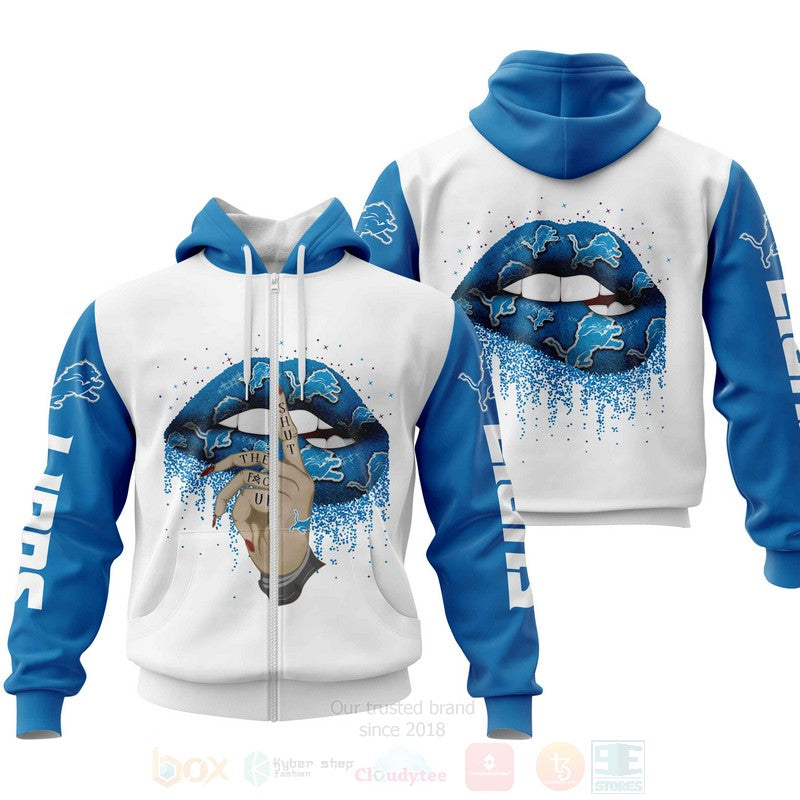 Nfl Detroit Lions Lips Personalized 3D Hoodie, Zip Hoodie - Hot Sale 2024