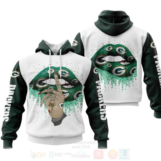 Nfl Green Bay Packers Lips Personalized 3D Hoodie, Zip Hoodie - Hot Sale 2024