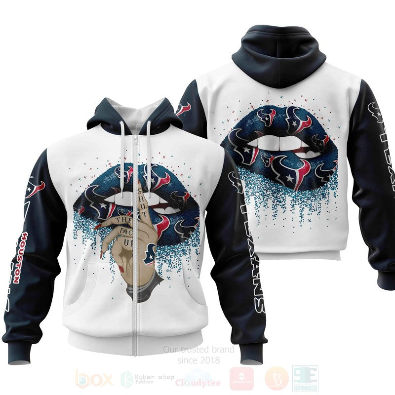 Nfl Houston Texans Lips Personalized 3D Hoodie, Zip Hoodie - Hot Sale 2024