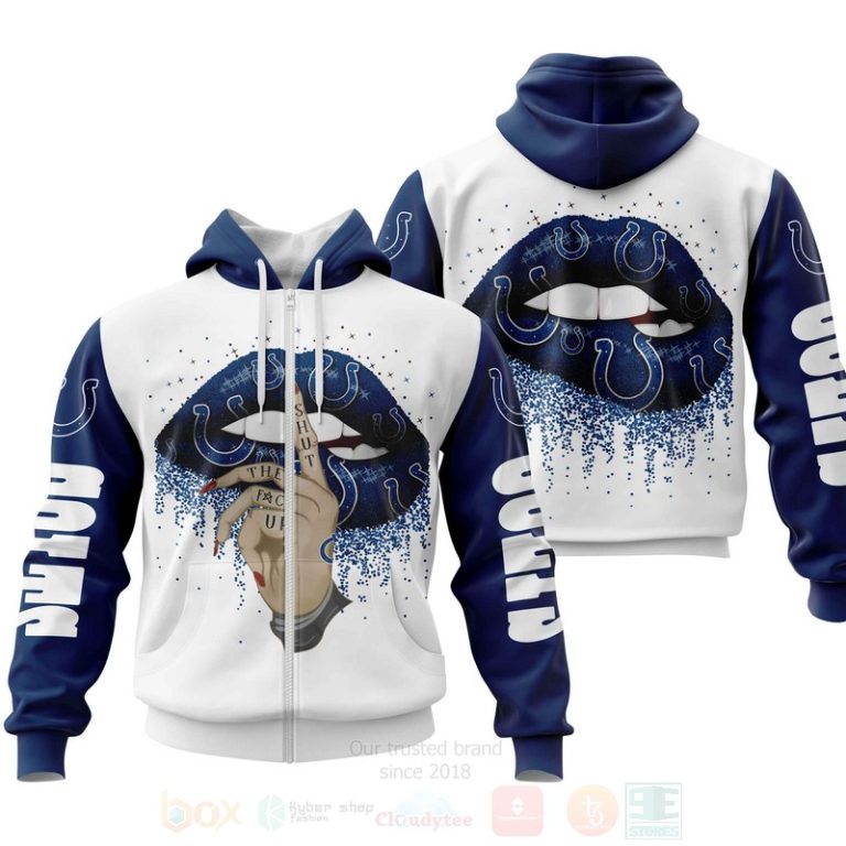 Nfl Indianapolis Colts Lips Personalized 3D Hoodie, Zip Hoodie - Hot Sale 2024