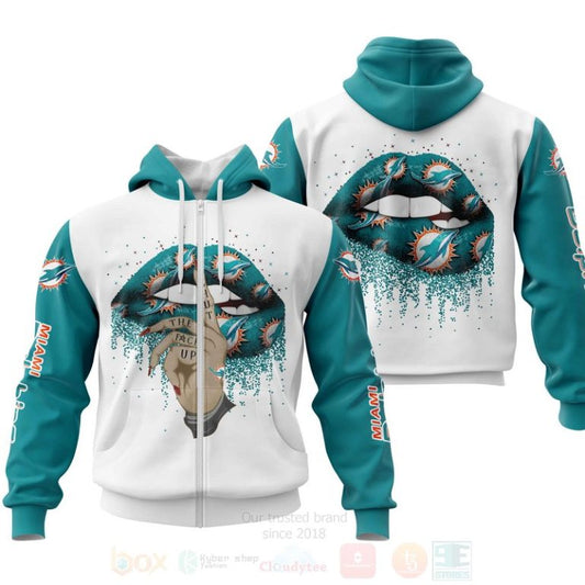 Nfl Miami Dolphins Lips Personalized 3D Hoodie, Zip Hoodie - Hot Sale 2024