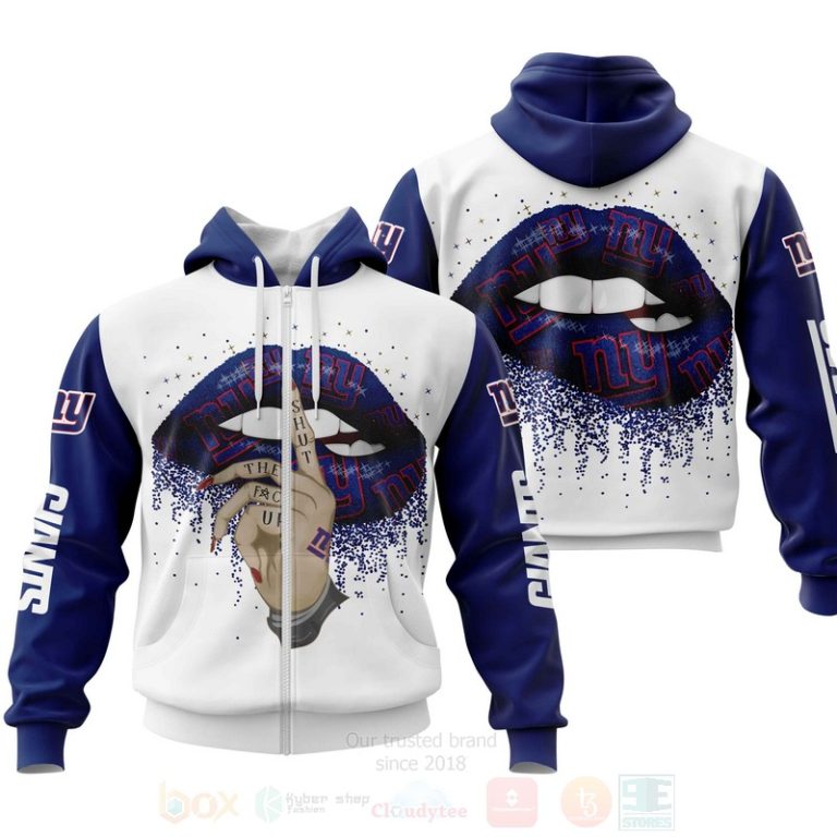 Nfl New York Giants Lips Personalized 3D Hoodie, Zip Hoodie - Hot Sale 2024