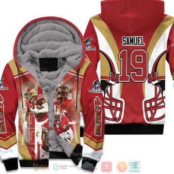 Nfl San Francisco 49Ers Deebo Samuel 19 Nfc Championship 2022 Red Fleece Hoodie - Hot Sale 2024