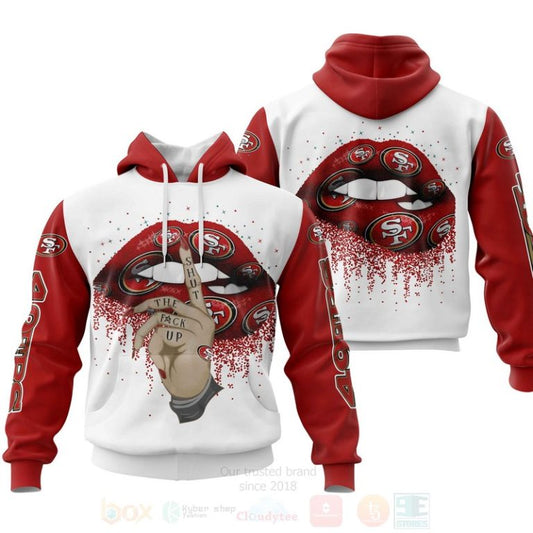 Nfl San Francisco 49Ers Lips Personalized 3D Hoodie, Zip Hoodie - Hot Sale 2024