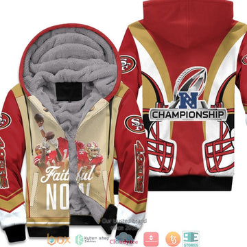 Nfl San Francisco 49Ers Team Great Players Nfc Championship 2022 Red 3D Fleece Hoodie - Hot Sale 2024