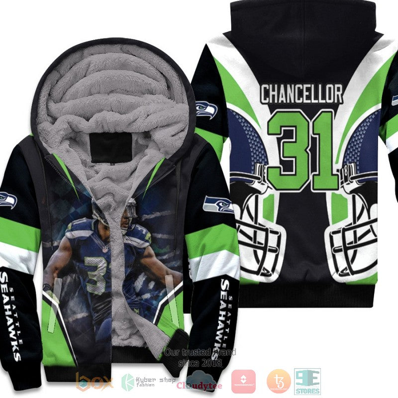 Nfl Seattle Seahawks Kam Chancellor 31 Black Fleece Hoodie - Hot Sale 2024