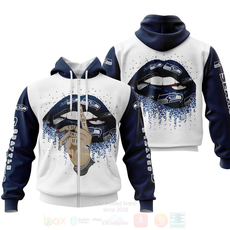 Nfl Seattle Seahawks Lips Personalized 3D Hoodie, Zip Hoodie - Hot Sale 2024