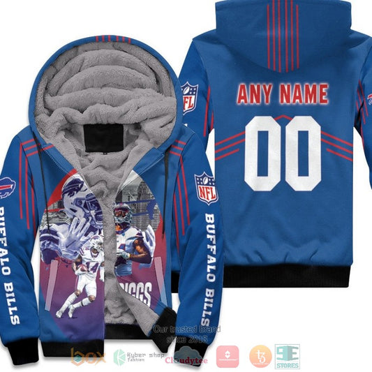 Personalized Nfl Buffalo Bills Stefon Diggs Blue Custom Fleece Hoodie - Hot Sale 2024