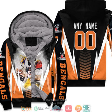 Personalized Nfl Cicinnati Bengals Joe Burrow Afc Championship 2022 Black 3D Fleece Hoodie - Hot Sale 2024