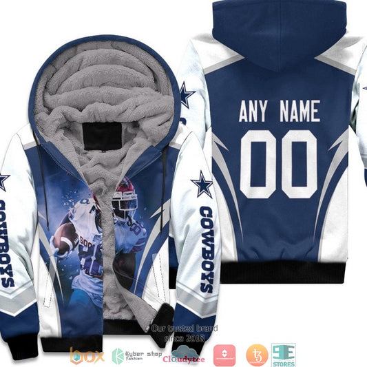 Personalized Nfl Dallas Cowboys Ceedee Lamb Dark Blue 3D Fleece Hoodie - Hot Sale 2024