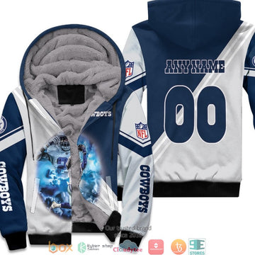 Personalized Nfl Dallas Cowboys Ezekiel Elliot Team Grey 3D Fleece Hoodie - Hot Sale 2024