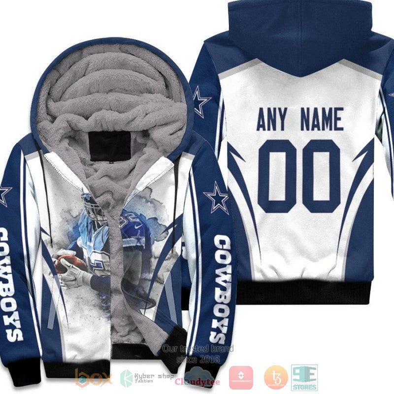 Personalized Nfl Dallas Cowboys Jason Witten Blue White Custom Fleece Hoodie - Hot Sale 2024