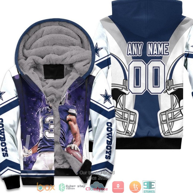 Personalized Nfl Dallas Cowboys Michael Gallup Team White 3D Fleece Hoodie - Hot Sale 2024