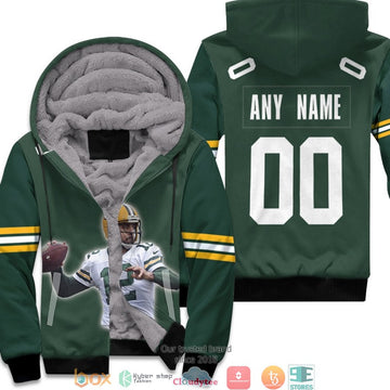 Personalized Nfl Green Bay Packers Aaron Rodgers 12 Green 3D Fleece Hoodie - Hot Sale 2024