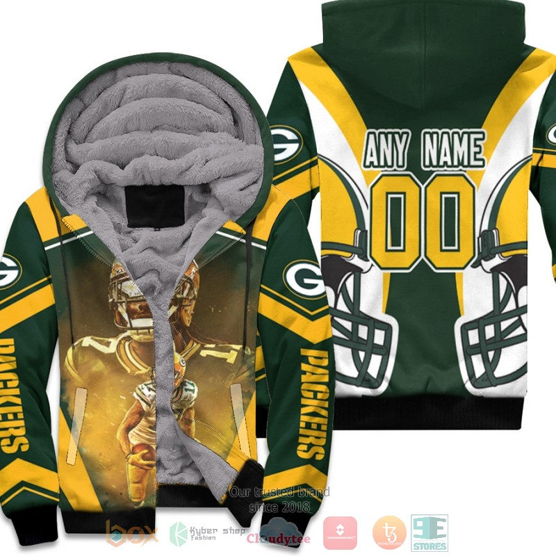 Personalized Nfl Green Bay Packers Davante Adam Green Custom Fleece Hoodie - Hot Sale 2024