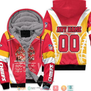 Personalized Nfl Kansas City Chiefs 60 Years Of Chiefs 1959 2019 Legends Signed 3D Fleece Hoodie - Hot Sale 2024