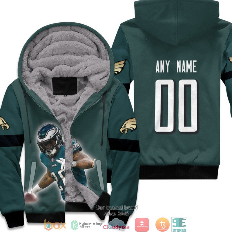 Personalized Nfl Philadelphia Eagles Miles Sanders 26 Green 3D Fleece Hoodie - Hot Sale 2024