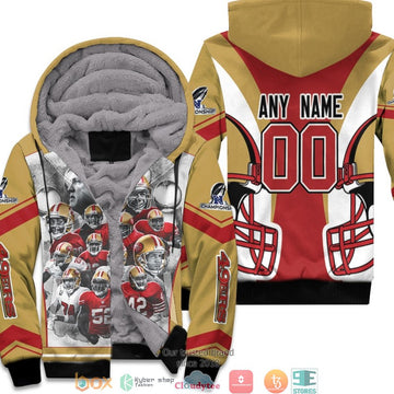 Personalized Nfl San Francisco 49Ers Team Great Players Nfc Championship 2022 Yellow 3D Fleece Hoodie - Hot Sale 2024