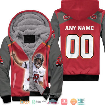 Personalized Nfl Tampa Bay Buccaneers Tom Brady 12 Red 3D Fleece Hoodie - Hot Sale 2024