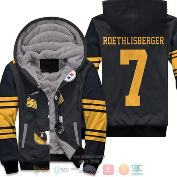 Pittsburgh Steelers Ben Roethlisberger 7 Nfl Black Fleece Hoodie - Hot Sale 2024