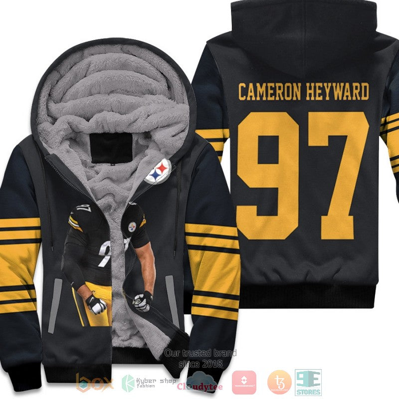 Pittsburgh Steelers Cameron Heyward 97 Nfl Black Fleece Hoodie - Hot Sale 2024