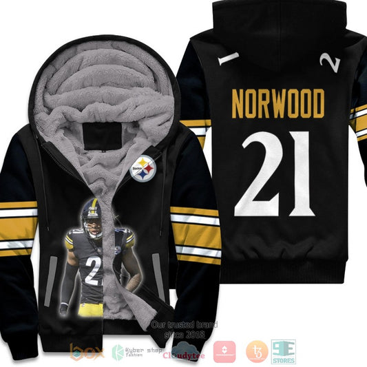 Pittsburgh Steelers Tre Norwood 21 Nfl Black Fleece Hoodie - Hot Sale 2024