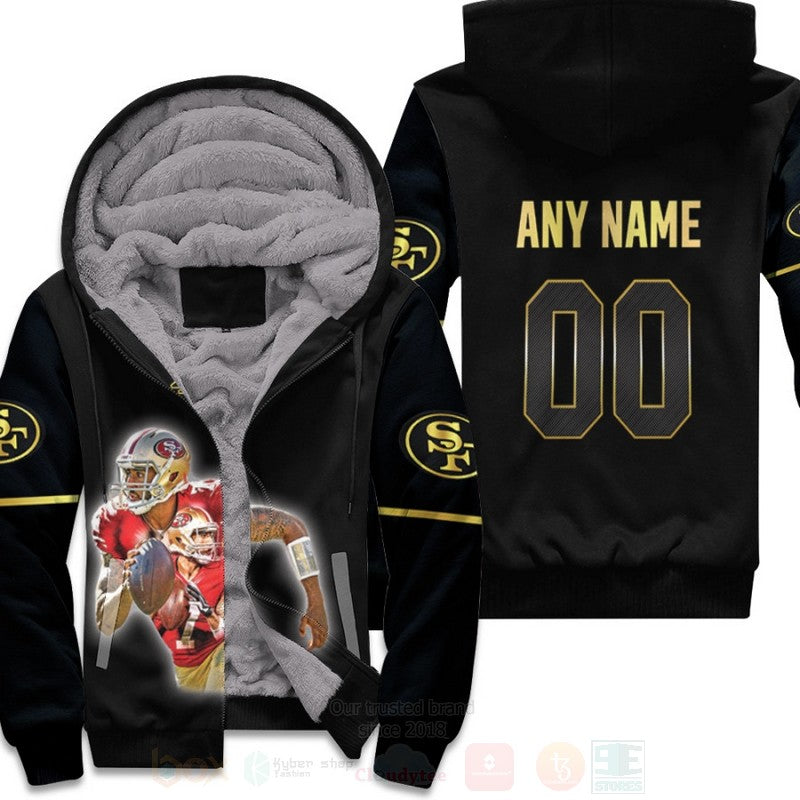 San Francisco 49Ers Colin Kaepernick 7 Nfl Black Personalized 3D Fleece Hoodie - Hot Sale 2024