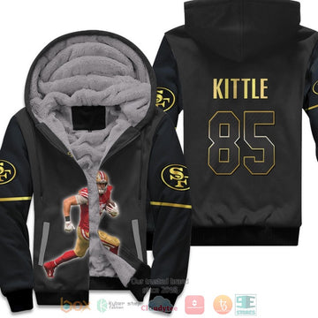 San Francisco 49Ers George Kittle 85 Nfl Black Fleece Hoodie - Hot Sale 2024