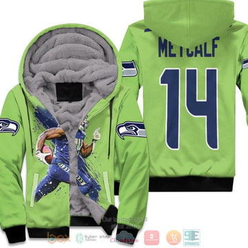 Seattle Seahawks Dk Metcalf 14 Nfl Neon Green Game Fleece Hoodie - Hot Sale 2024