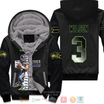 Seattle Seahawks Russell Wilson 3 All I Need Today Is Seahawks Nfl Black Fleece Hoodie - Hot Sale 2024