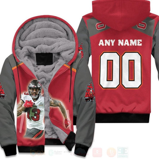 Tampa Bay Buccaneers Mike Evans 13 Nfl Red Personalized 3D Fleece Hoodie - Hot Sale 2024