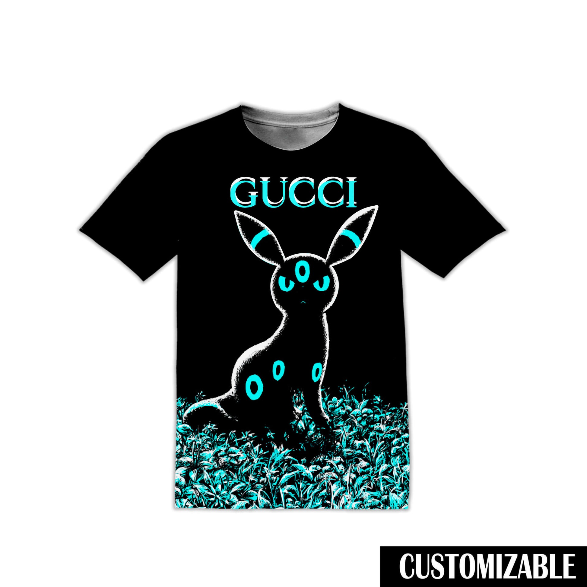 Custom GC1 Logo Cartoon Gift For Umbreon Pokemon Fan Adult And Kid Tshirt NNA