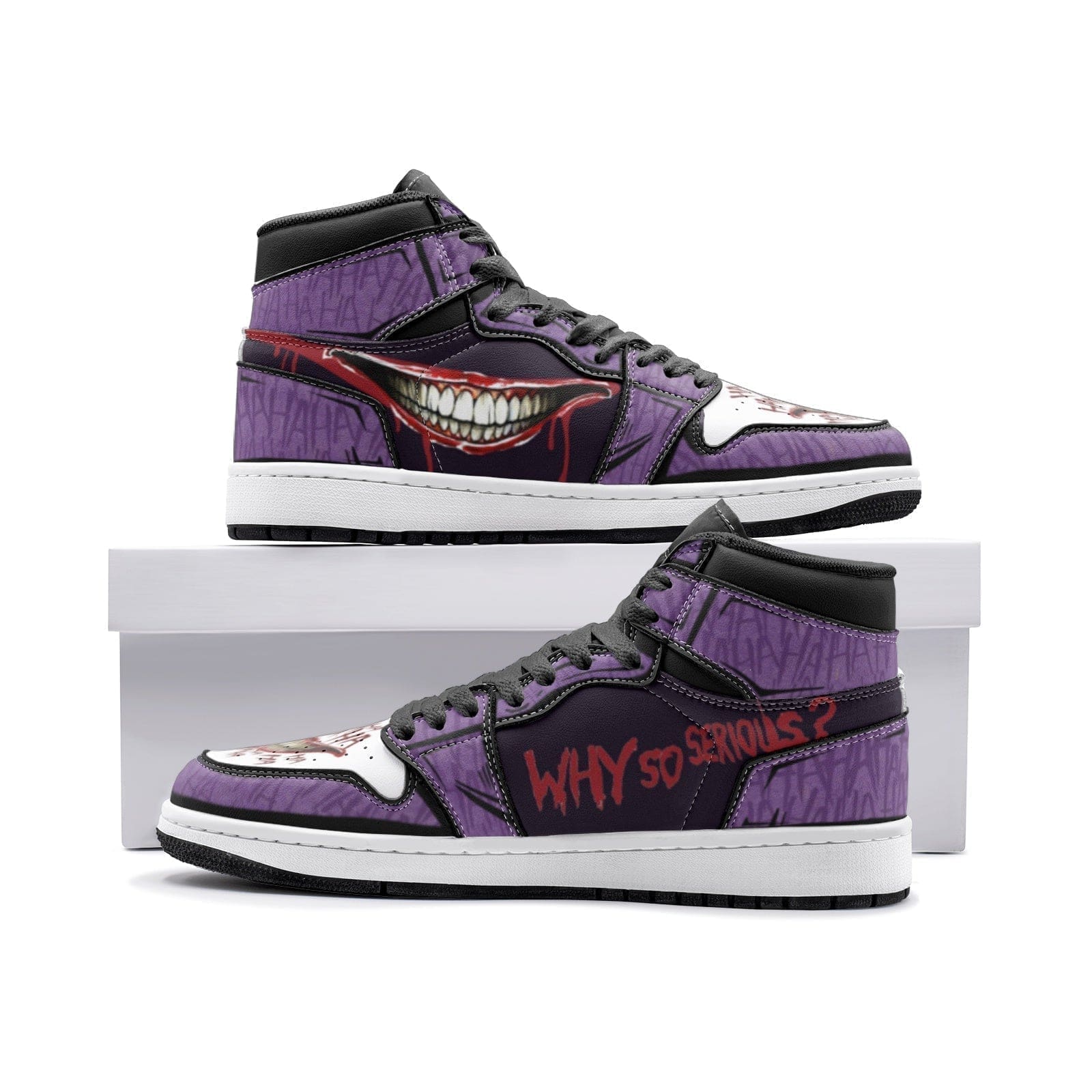 Why So Serious The Joker Air Jordan 1 High Top Shoes