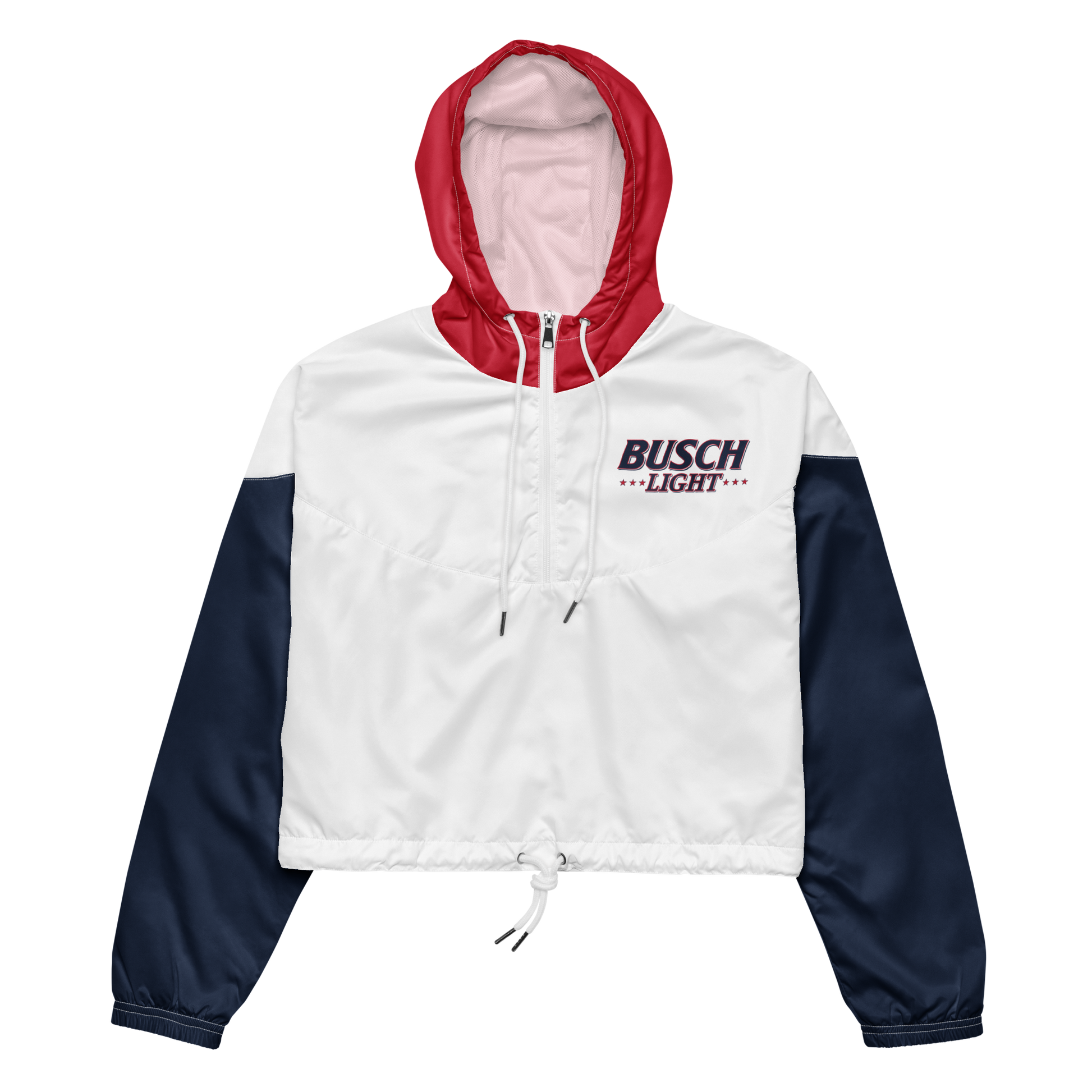 Busch Light Three Color Cropped Women's Windbreaker