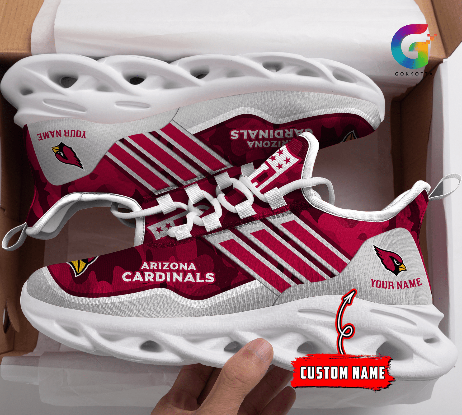 FoxnFish Arizona Cardinals Max Soul Shoes Sneakers For Men And Women