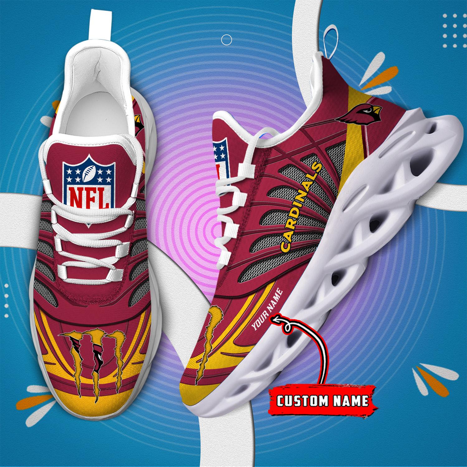 FoxnFish Arizona Cardinals Max Soul Shoes Sneakers For Men And Women