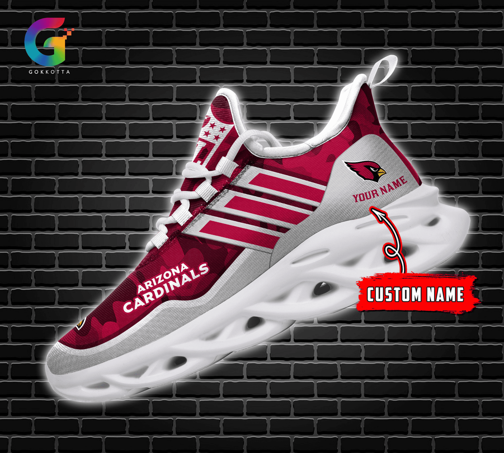 FoxnFish Arizona Cardinals Max Soul Shoes Sneakers For Men And Women