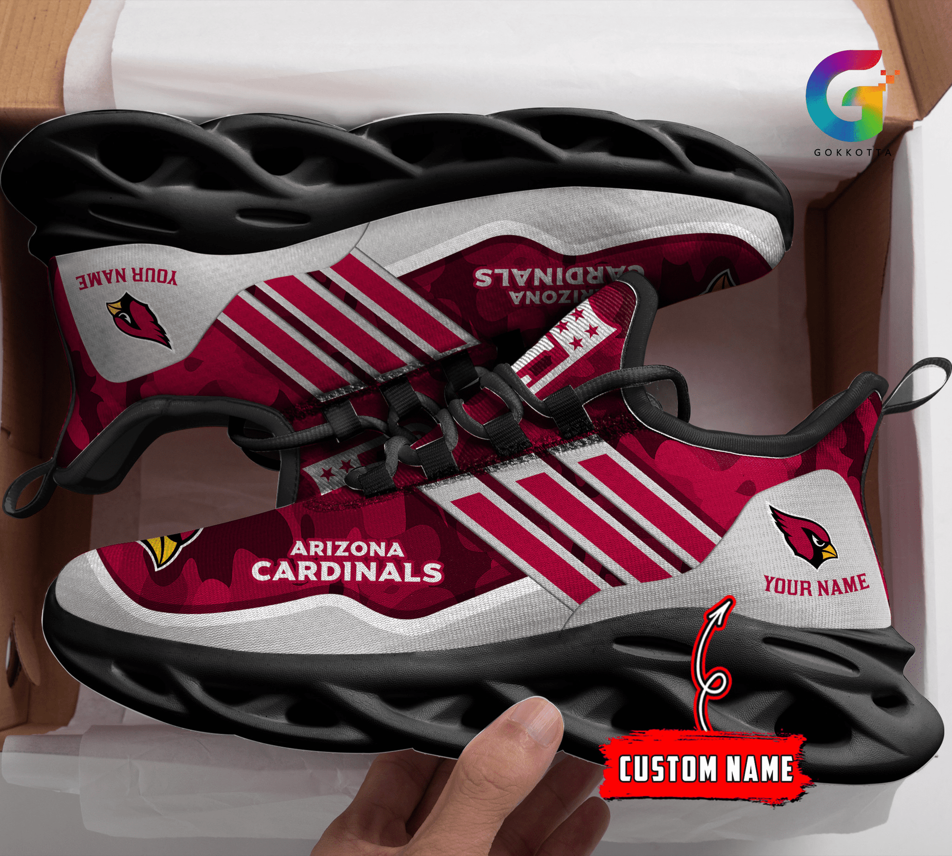 FoxnFish Arizona Cardinals Max Soul Shoes Sneakers For Men And Women