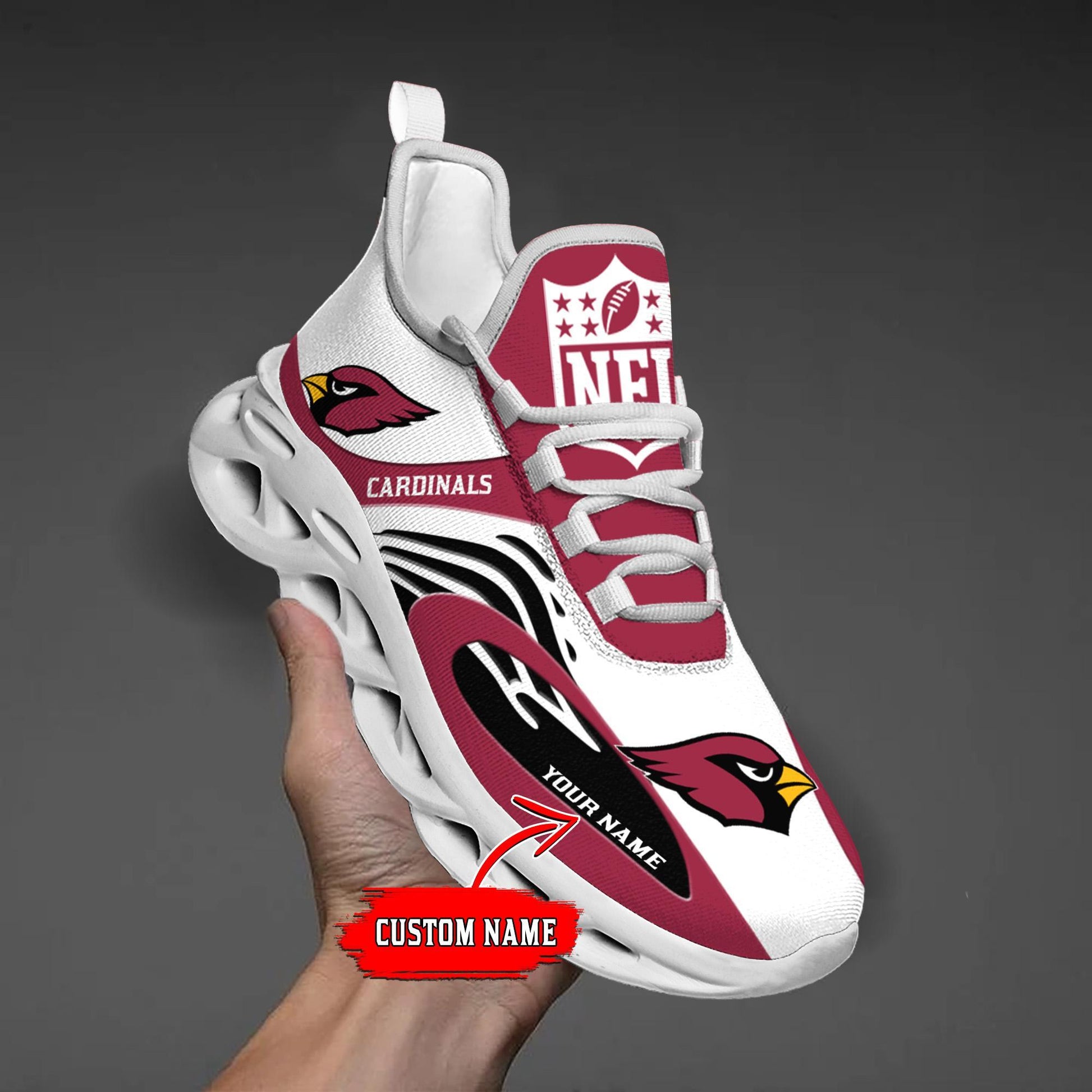 FoxnFish Arizona Cardinals Max Soul Shoes Sneakers For Men And Women