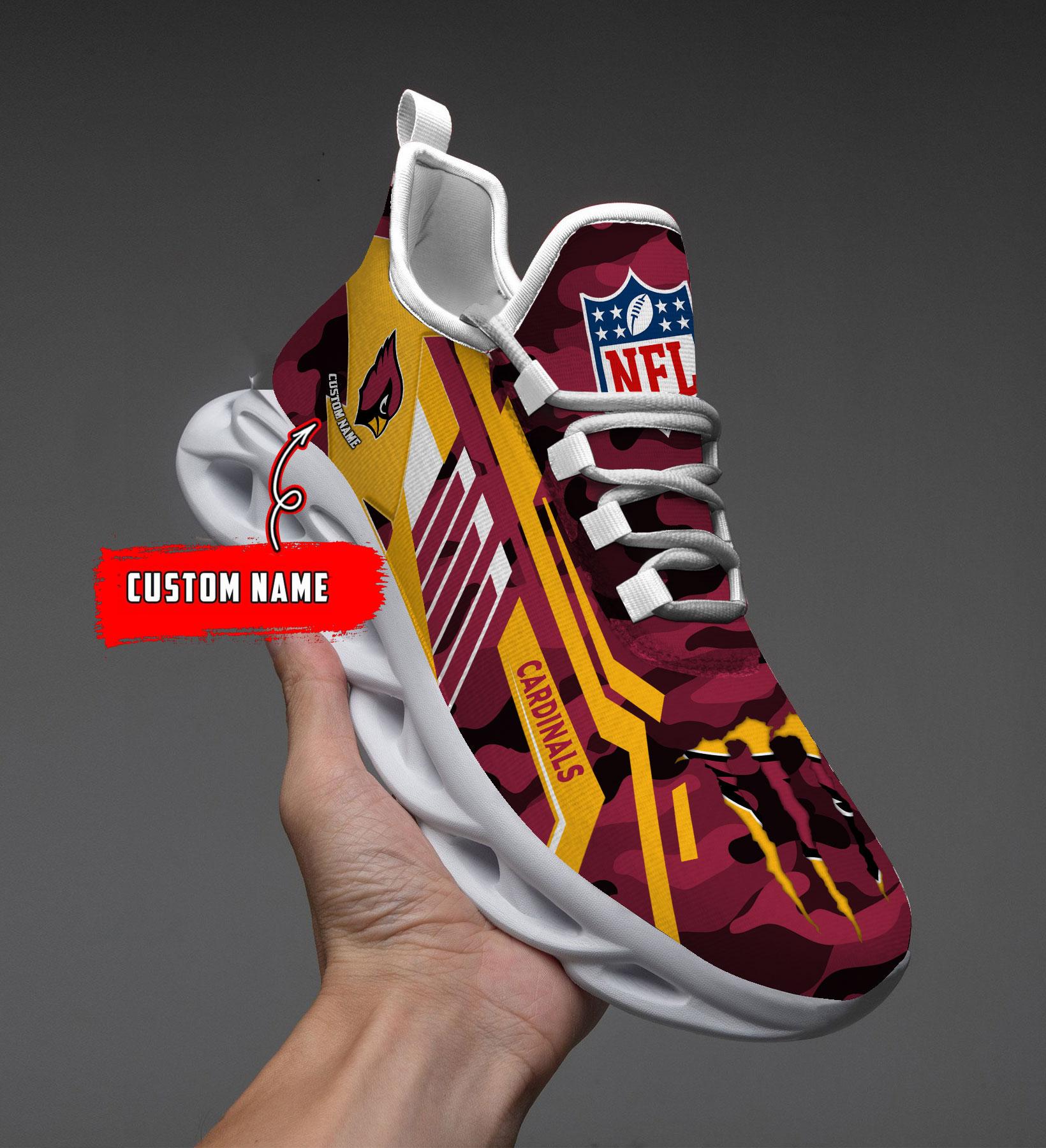 Arcticfootwear Arizona Cardinals Max Soul Shoes Sneakers For Men And Women