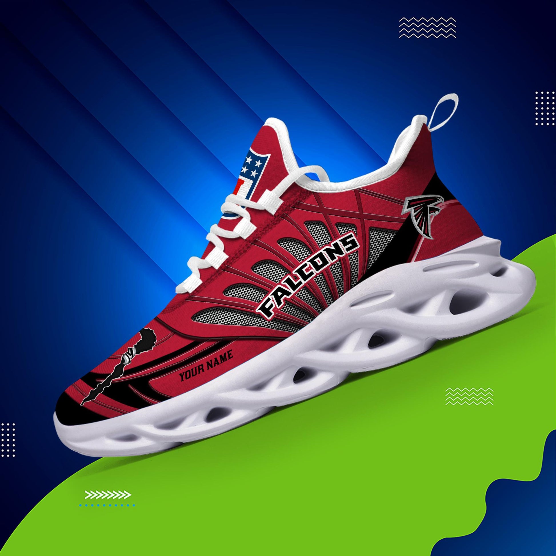 FoxnFish Atlanta Falcons Max Soul Shoes Sneakers For Men And Women