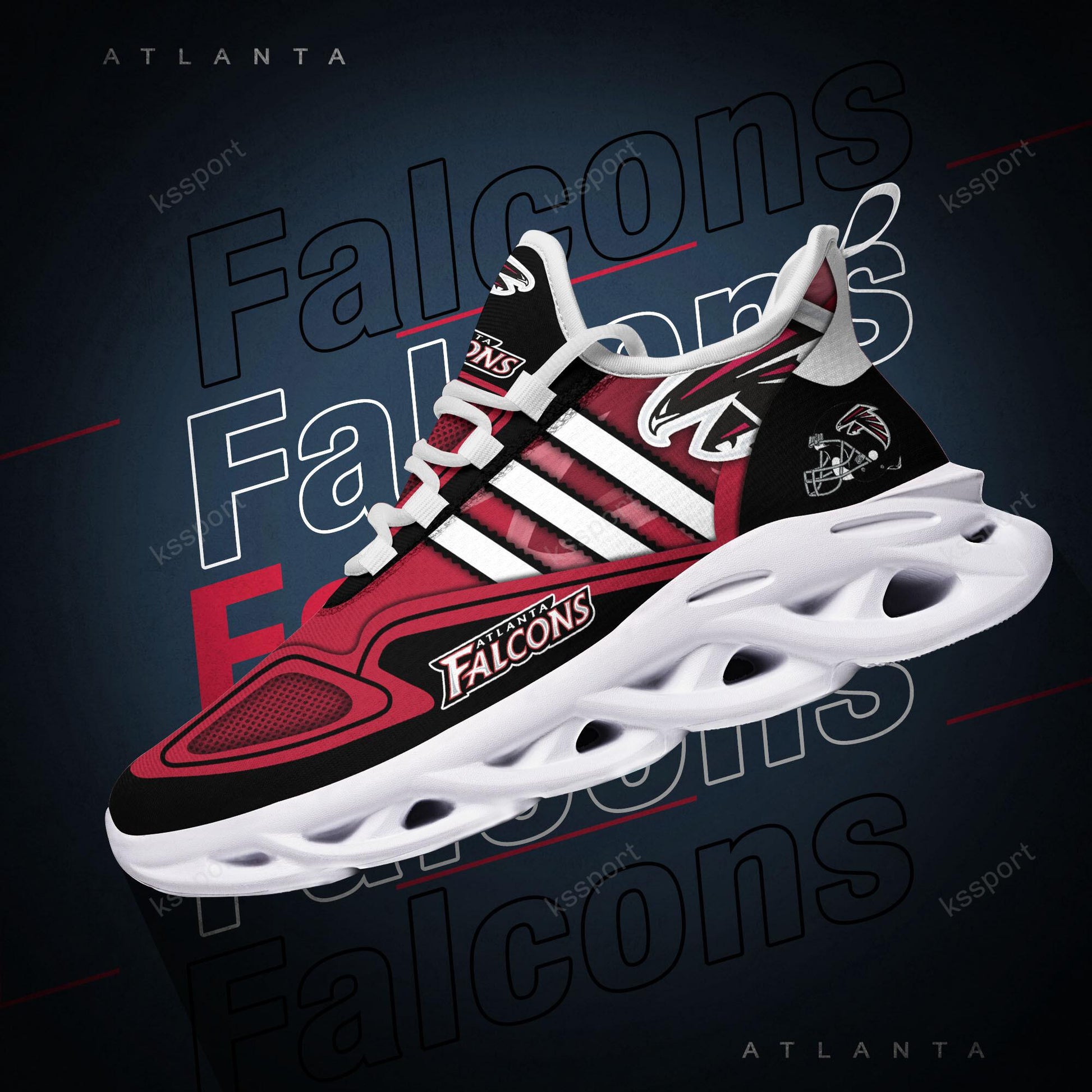 FoxnFish Atlanta Falcons Max Soul Shoes Sneakers For Men And Women