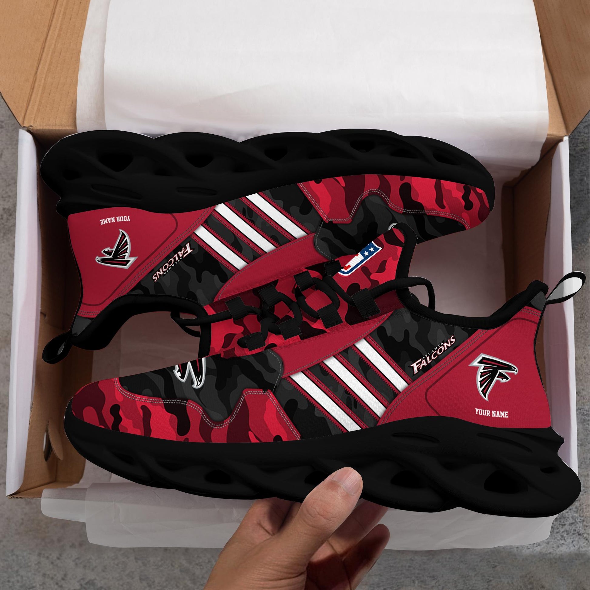 FoxnFish Atlanta Falcons Max Soul Shoes Sneakers For Men And Women