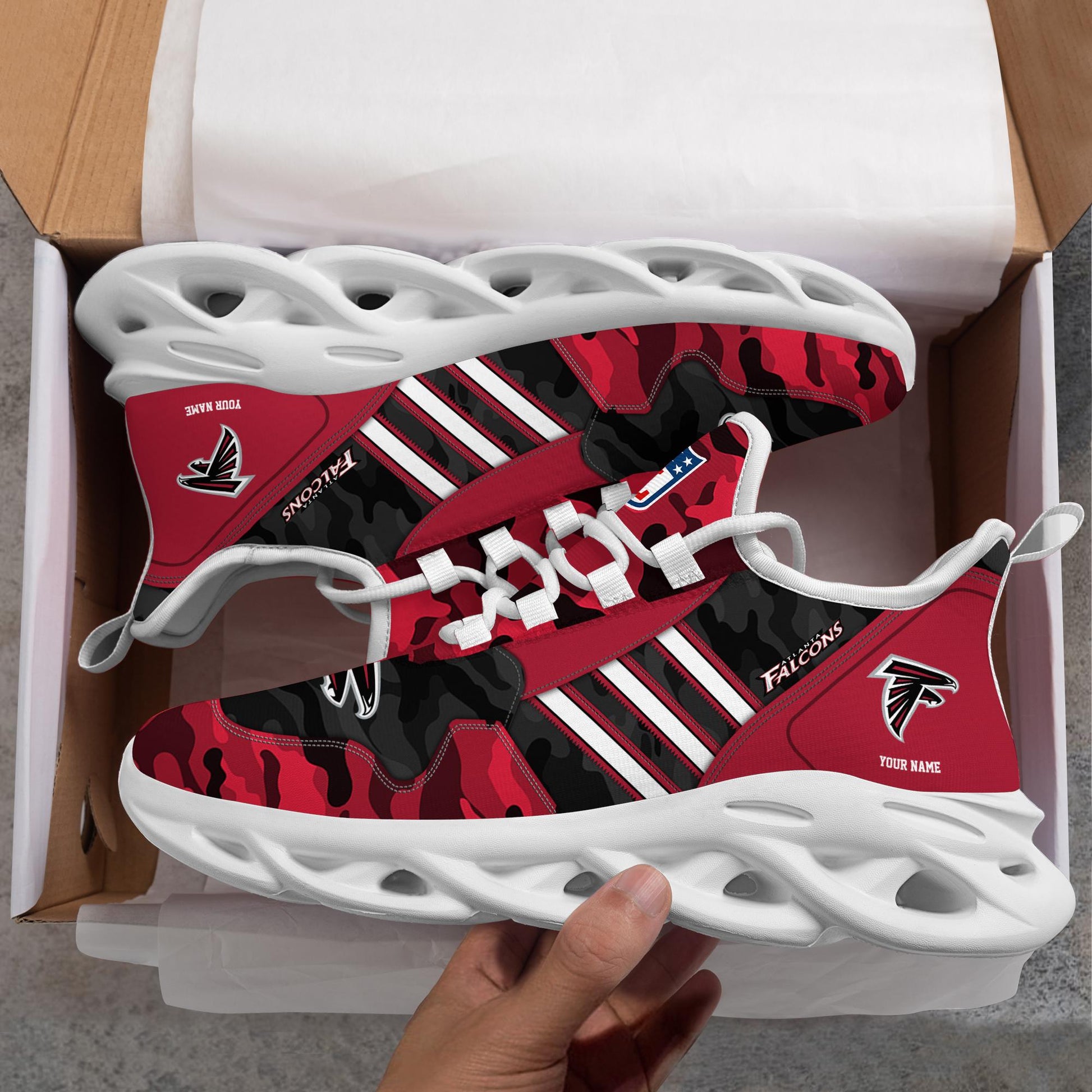 FoxnFish Atlanta Falcons Max Soul Shoes Sneakers For Men And Women